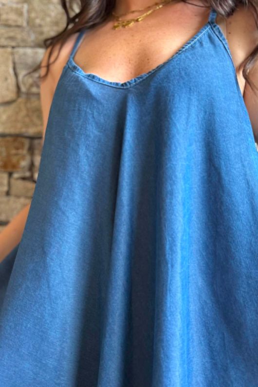 Essential Summer Chambray Super Swing Vest